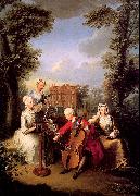 Mercier, Philippe Frederick, Prince of Wales and his Sisters at Kew USA oil painting artist